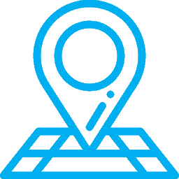 A location marker icon symbolizing Moon Investments’ address.
