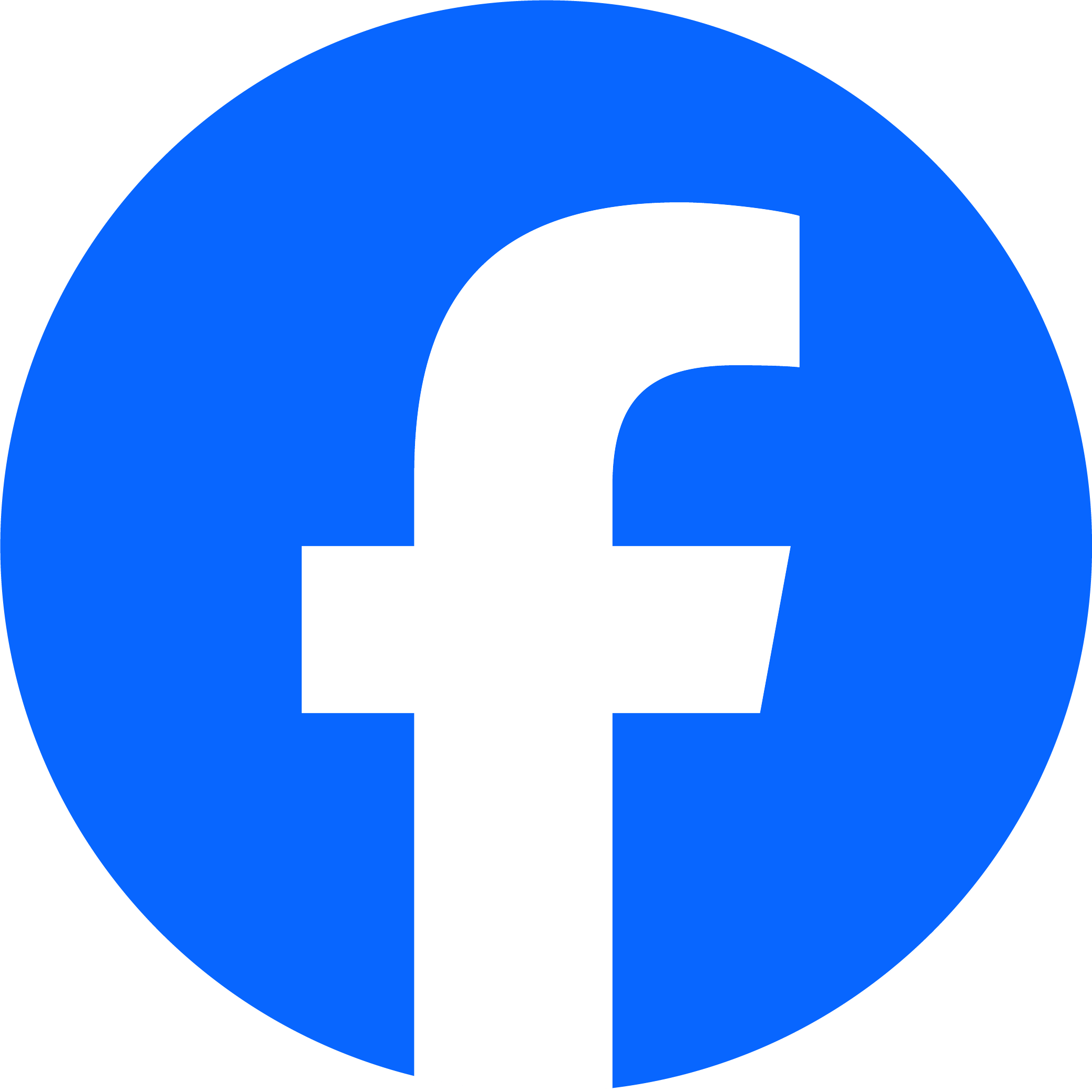 Facebook logo displayed in blue and white colors, symbolizing the social media platform’s brand identity.