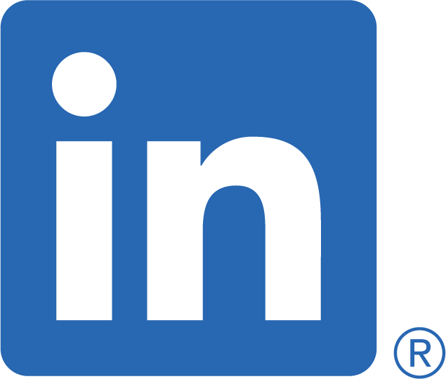 LinkedIn logo featuring a blue background with a white "in" symbol, representing professional networking and career development.