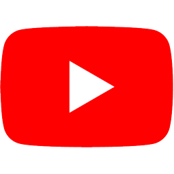 YouTube logo featuring a prominent red play button, symbolizing video content and streaming services.